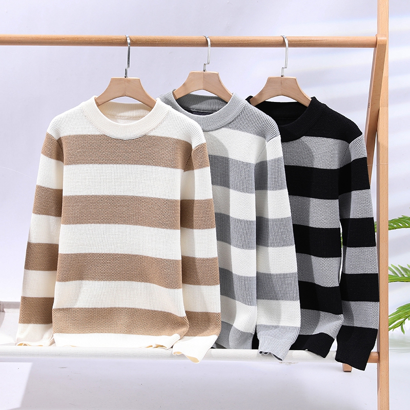 Winter Clothing Patterns - Herren Gestreifter Casual Strickpullover 2026 Winter