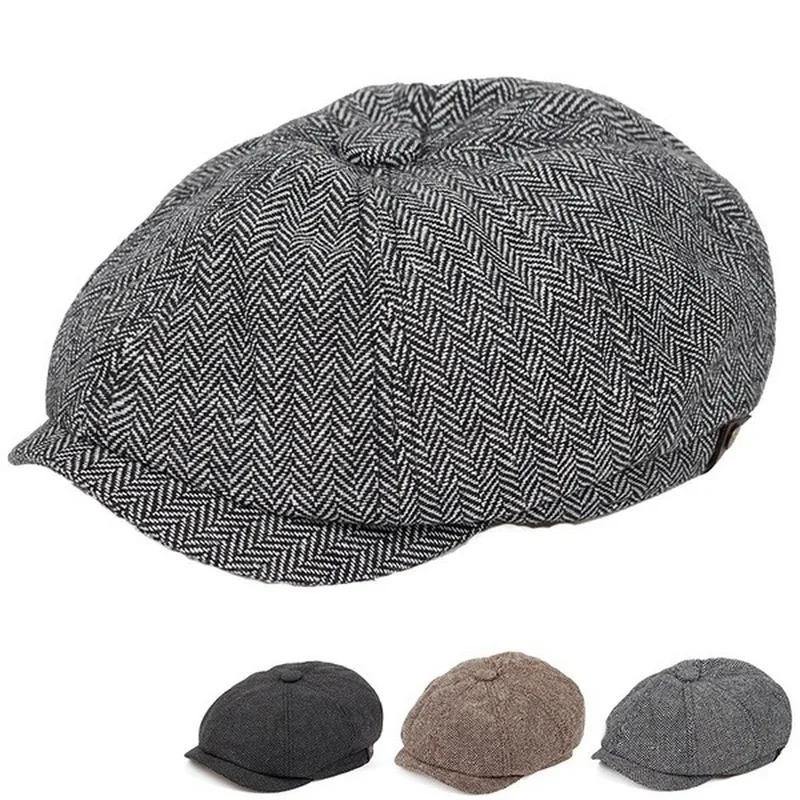 Winter Clothing Drive - Herren Flat-Top Ivy Gatsby Fahrermütze Herbst