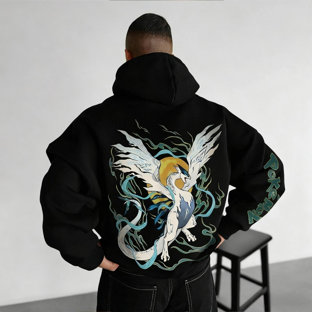 Winter Clothing Japan - Pokémon Lugia Original Anime Bedruckter Herrenpullover