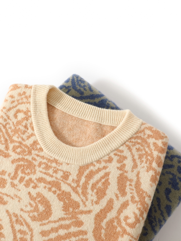 Winter Clothing Patterns - Gedruckt 100% Merino Wolle Pullover Für