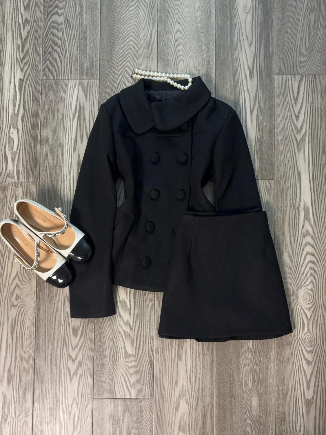 Winter Clothing Sales - Französisches Winter-Elegantes Party-Zweiteiler-Set für Damen: Kurze