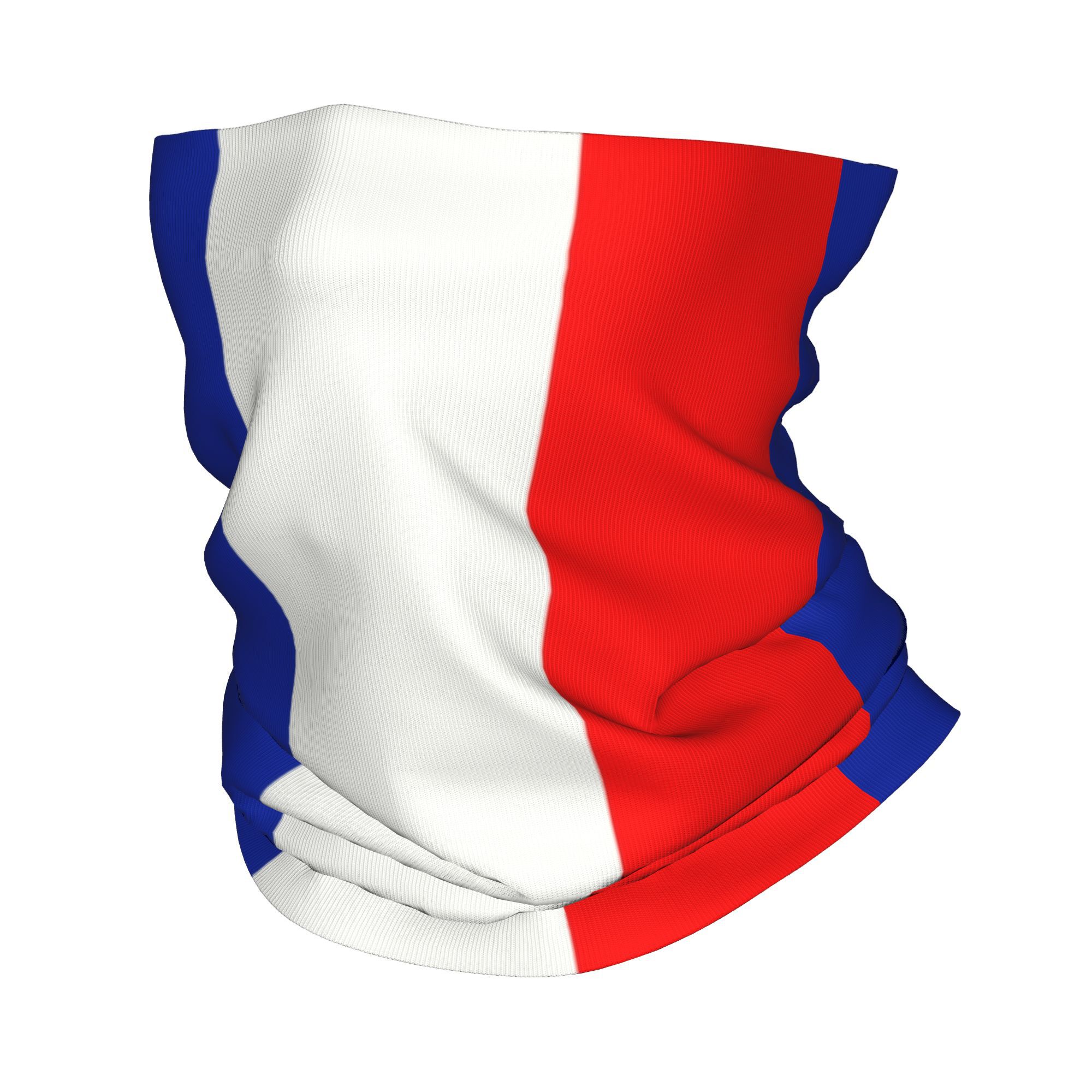 Neck Gaiter Fleece - Benutzerdefinierte französische Flagge Frankreich Bandana Winter