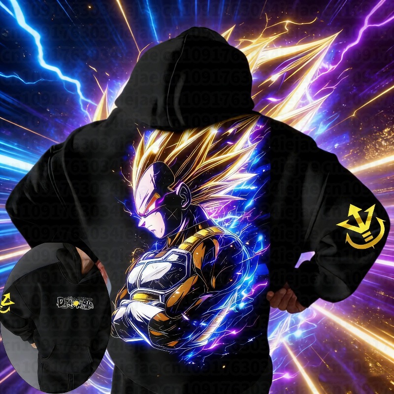 Winter Clothing For Boys - 2026 Dragon Ball Herren-Hoodie Pullover Majin