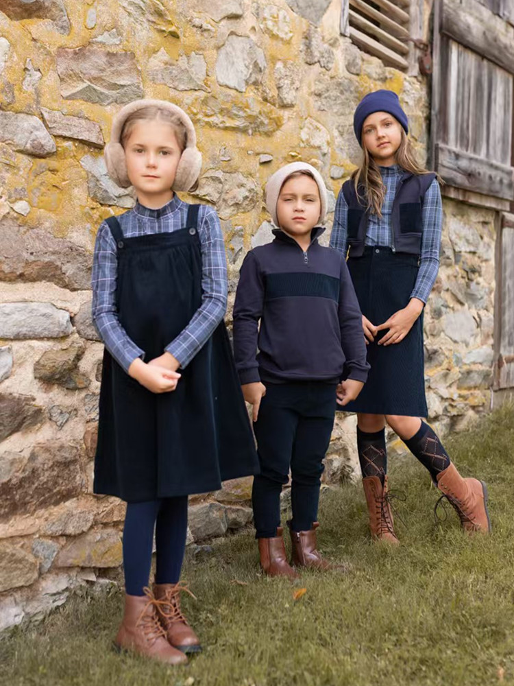 Winter Clothing For Boys - AP 2025 AW Cordkollektion Marineblau Kinder