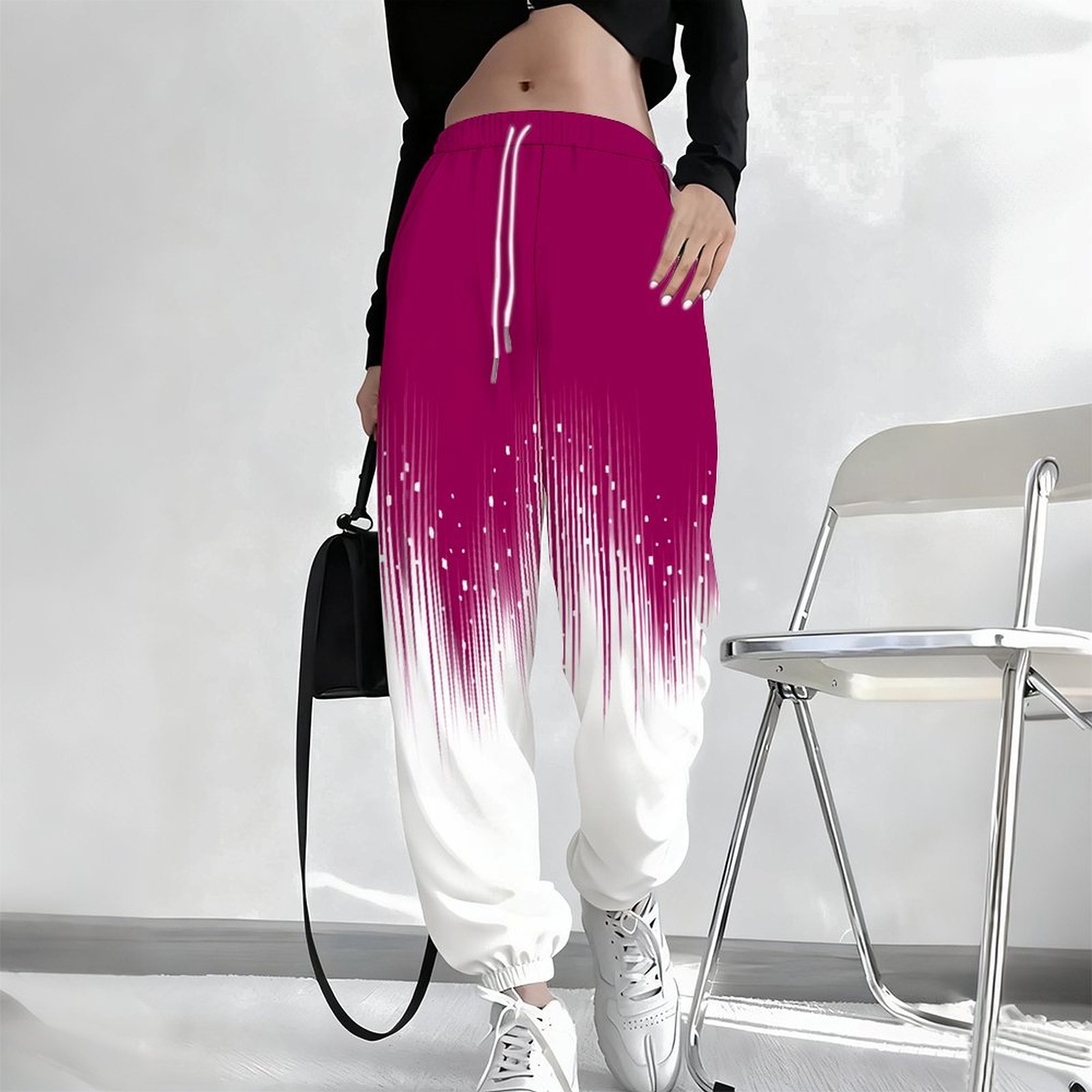 Winter Yoga Clothing - Winter Damen Alltags-Freizeithose Herbst Taschenhose Bedruckte