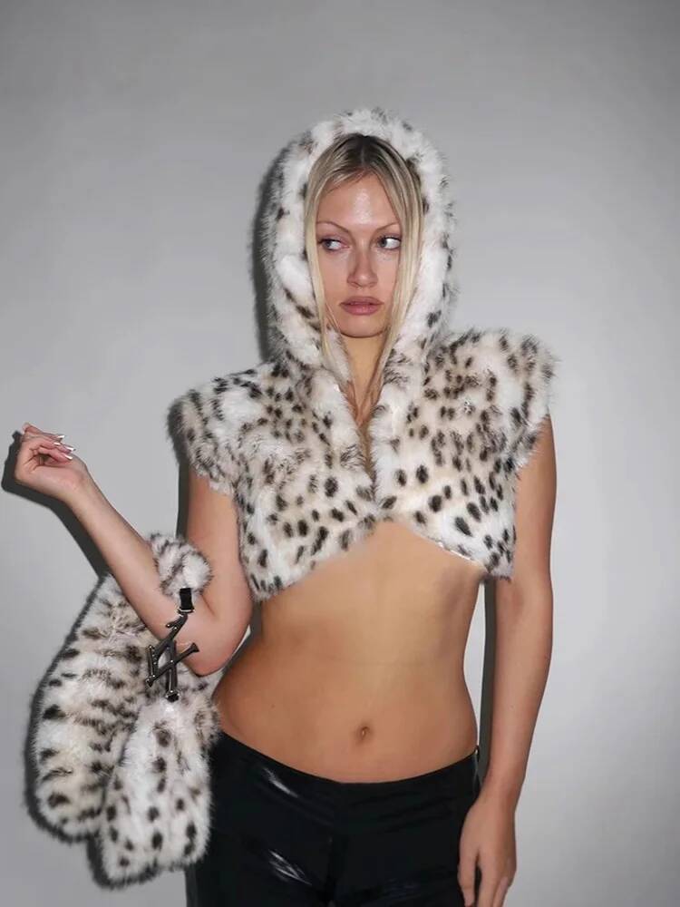 2026 Sexy Leopardenmuster Kapu – Winter Clothing Taiwan Bewertung und Preis