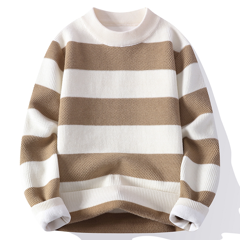 Herren Gestreifter Casual Stri – Winter Clothing Patterns Bewertung und Preis