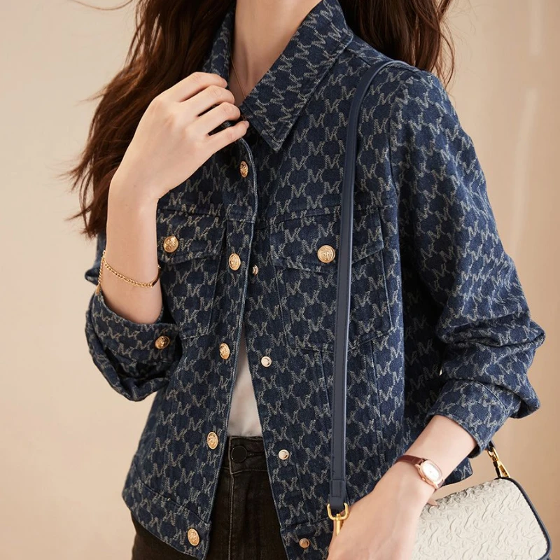 Blaue Damen-Jeansjacken mit Au – Winter Clothing On Sale Women'S Bewertung und Preis