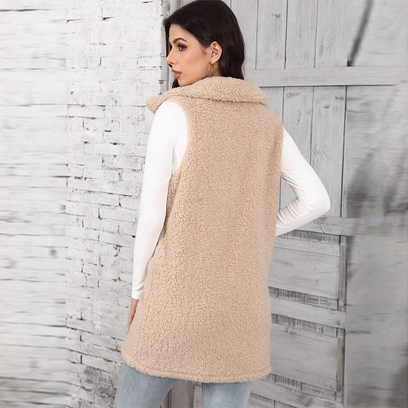 Damen-Lamm-Plüschwesten mit Sp – Winter Clothing On Sale Women'S Bewertung und Preis