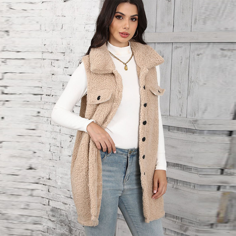 Damen-Lamm-Plüschwesten mit Sp – Winter Clothing On Sale Women'S Bewertung und Preis