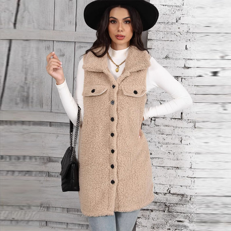Damen-Lamm-Plüschwesten mit Sp – Winter Clothing On Sale Women'S Bewertung und Preis