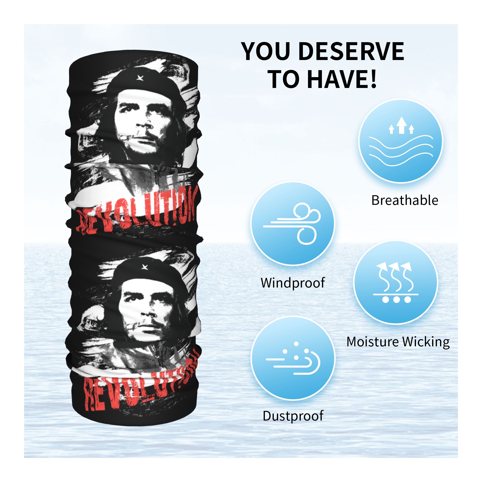 Benutzerdefinierte Che Guevara – Neck Gaiter Fleece Bewertung und Preis