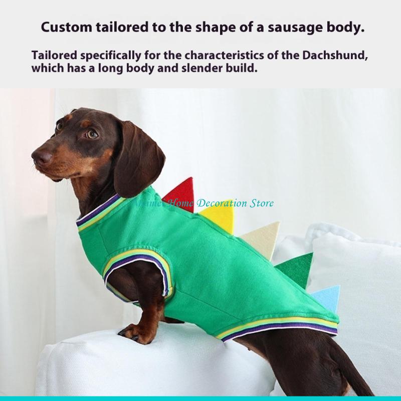 H7BF Dackel-Dinosaurier-Thema- – Winter Clothing For Dogs Bewertung und Preis