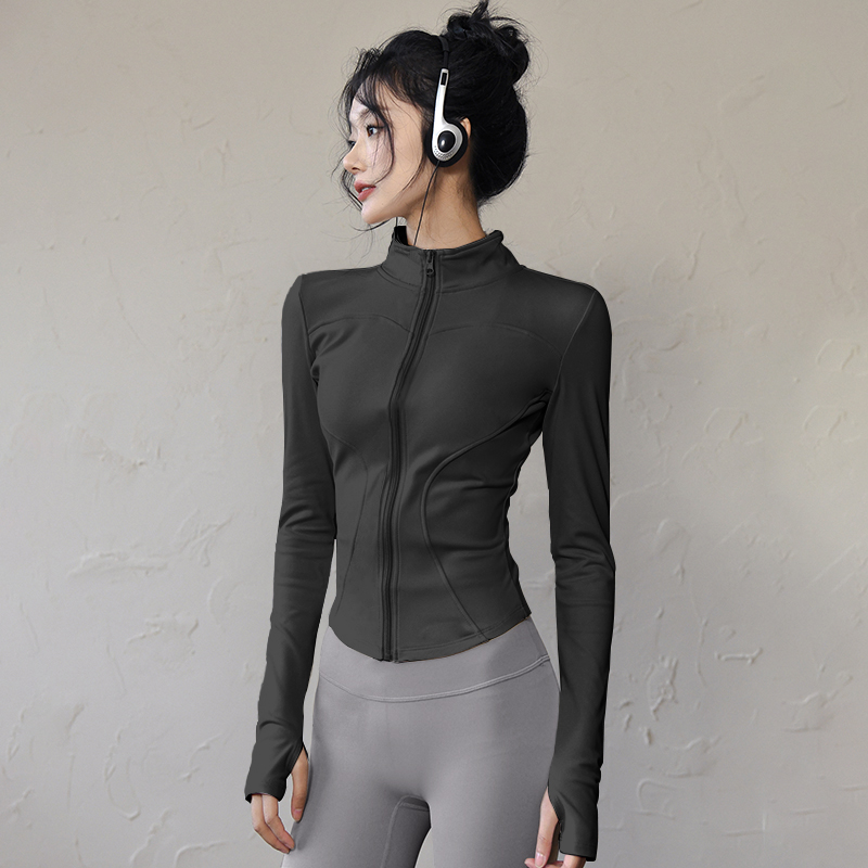 Langarm-Sportjacke für Damen,  – Winter Yoga Clothing Bewertung und Preis