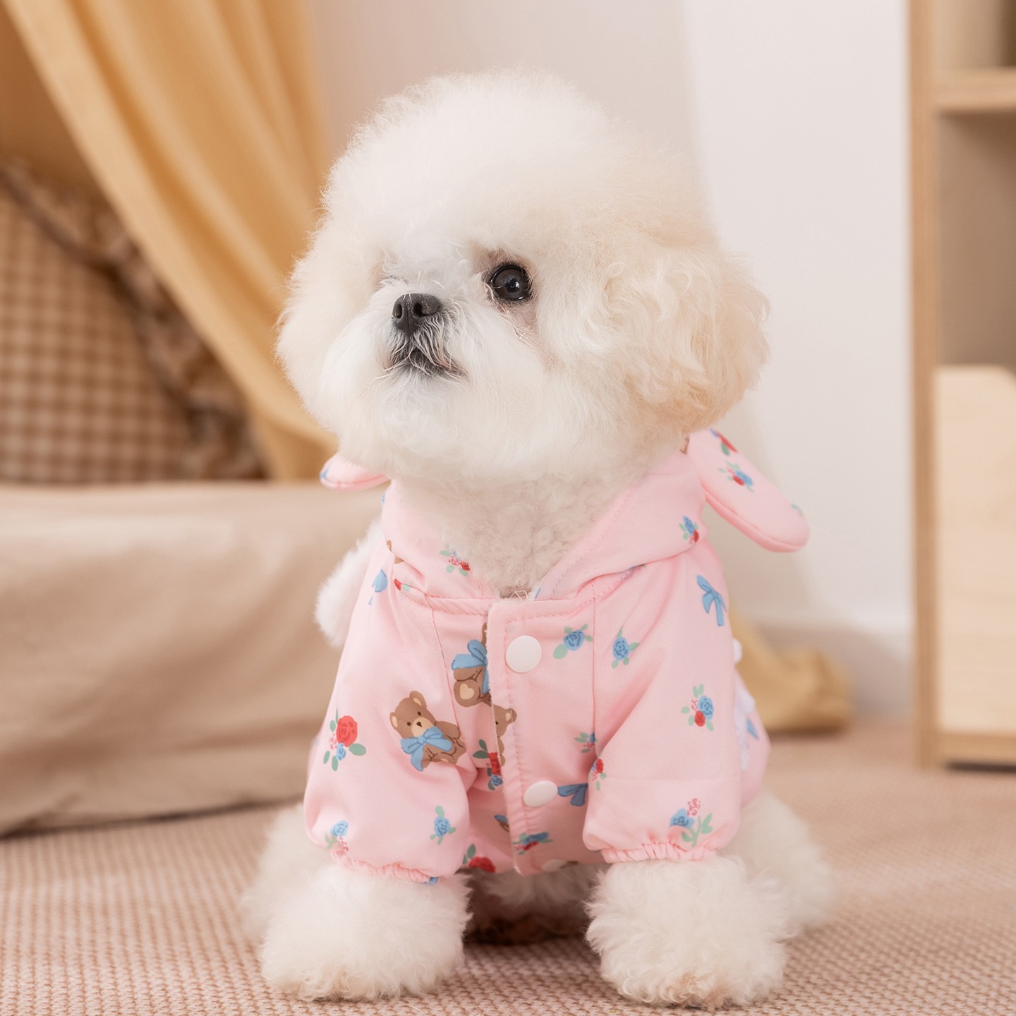 Winter Rose-gemusterte Hund Kl – Winter Clothing Patterns Bewertung und Preis